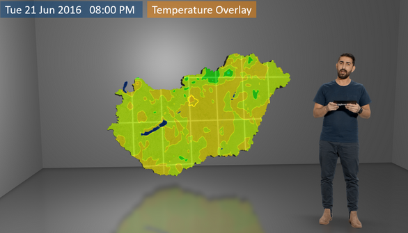 Aximmetry's Meteo plugin forecast example 11